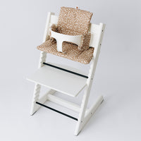 Wipeable Stokke Tripp Trapp Cushion - Dots on Taupe