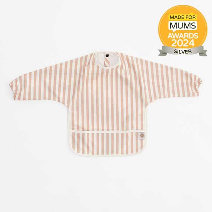 AZEbabydream Long Sleeve Bib Peach Stripe