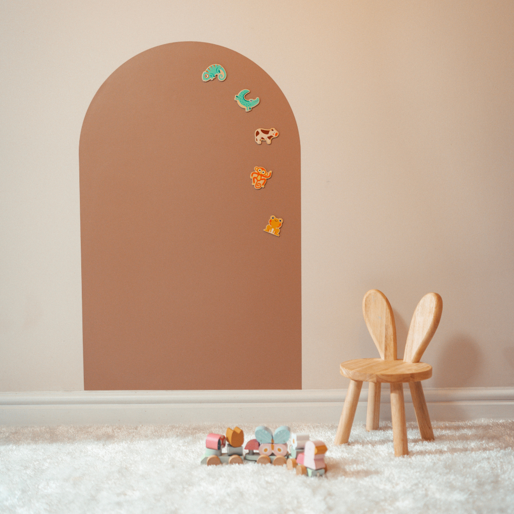 Sand Magnetic chalkboard in arch shape by AZEbabydream