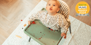 Baby weaning sets and silicone feeding essentials in neutral tones