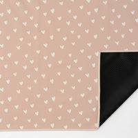 Hearts on Peach - Messy Mat
