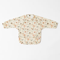 wipe clean long sleeve bib in boho bird print by AZEbabydream