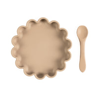 Sand Flower Suction Plate with Spoon