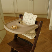 Stokke Tripp Trapp cushion and placemat bundle in brown wildflowers