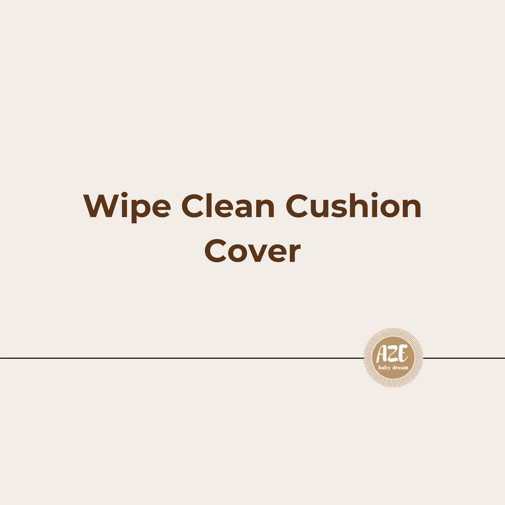 Wipe clean cushion cover text banner