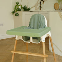 Solid Sage IKEA Antilop highchair accessory bundle