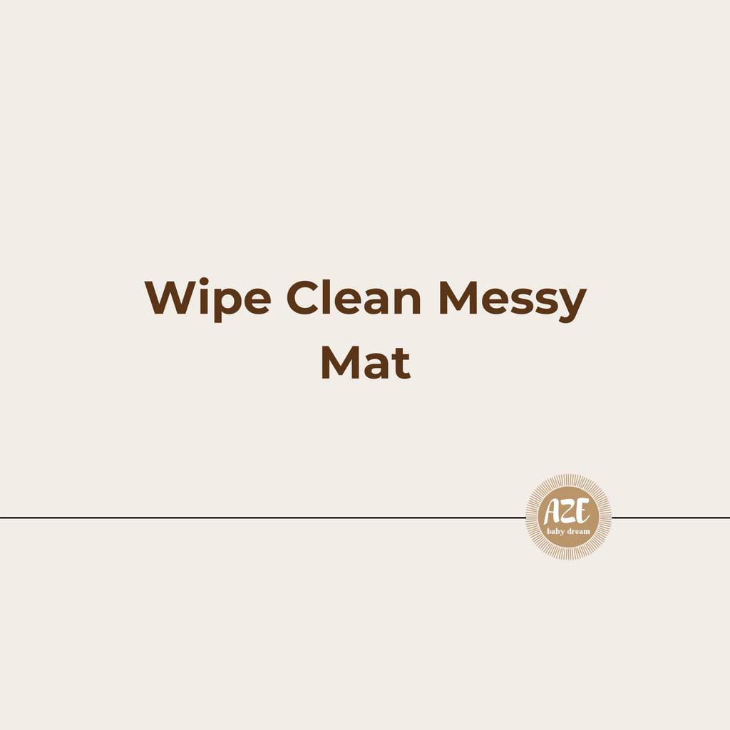 wipe clean messy mat text image