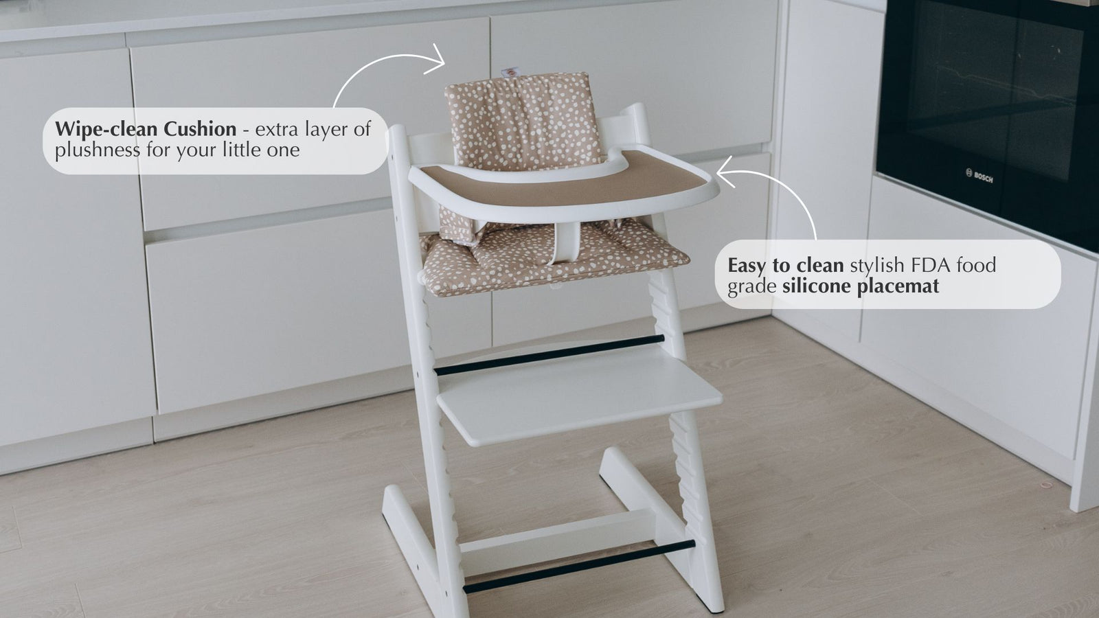 Easy clean food grade silicone placemat