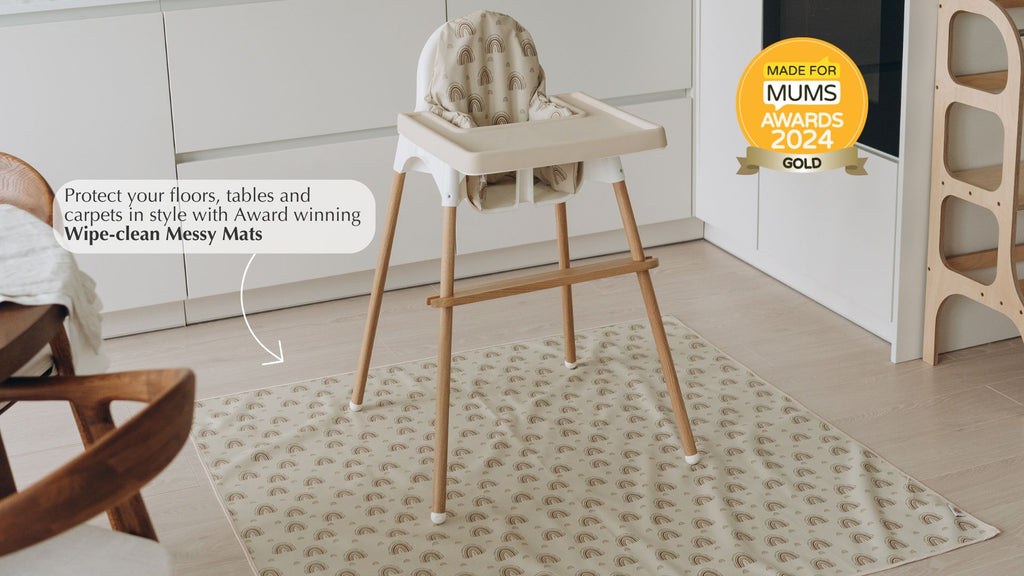 Award winning wipe clean messy mats