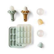 Silicone baby fruit feeder in Sage Clay – safe weaning essential