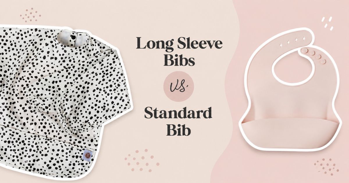 Long sleevebib for baby-led weaning and messy mealtimes
