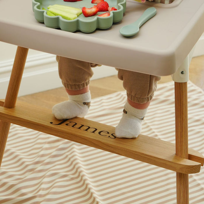IKEA highchair accessories bundle with personalized footrest by azebabydream
