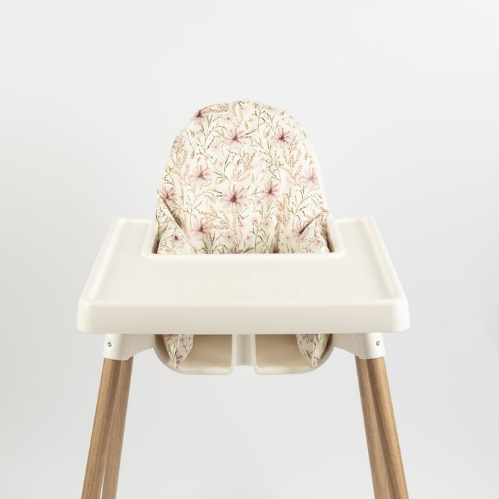 Wipeable Cushion Cover for  Highchair - Meadow Flowers