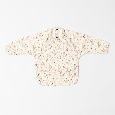 Brown Wildflowers - Long Sleeve Bib