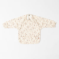 AZEbabydream Long Sleeve Bib Brown Wildflowers