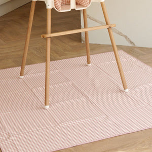 Peach Gingham - Messy Mat