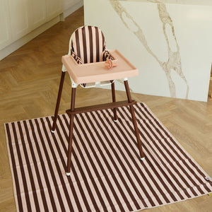 Espresso Peach Stripe - Messy Mat