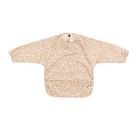 Dots on Taupe - Long Sleeve Bib