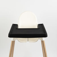 Highchair tray black and white color
