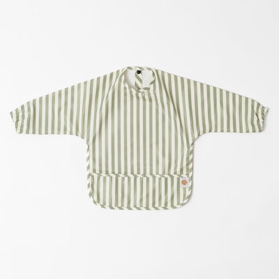 Sage Stripes - Long Sleeve Bib