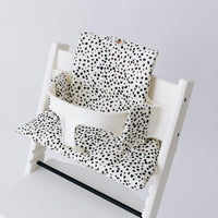 Wipeable Stokke Tripp Trapp Cushion - Dots on White