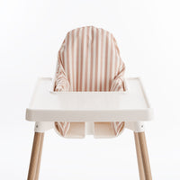 AZEbabydream IKEA Antilop highchair wipe clean cushion in peach stripe