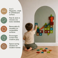 Removable Arch Magnetic Chalkboard wall decal and magnetic tiles