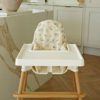 Stripe Meadow floral cushion cover compatible with IKEA Antilop highchair