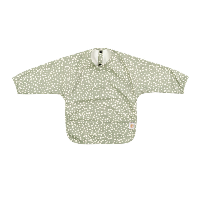 Dots on Sage - Long Sleeve Bib