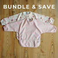 Baby weaning essentials bundle with long sleeve bibs 