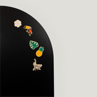 Chalk magnet wall sticker Black Beauty on wall with chalk drawings