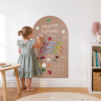 Removable Arch Magnetic Chalkboard wall decal sand