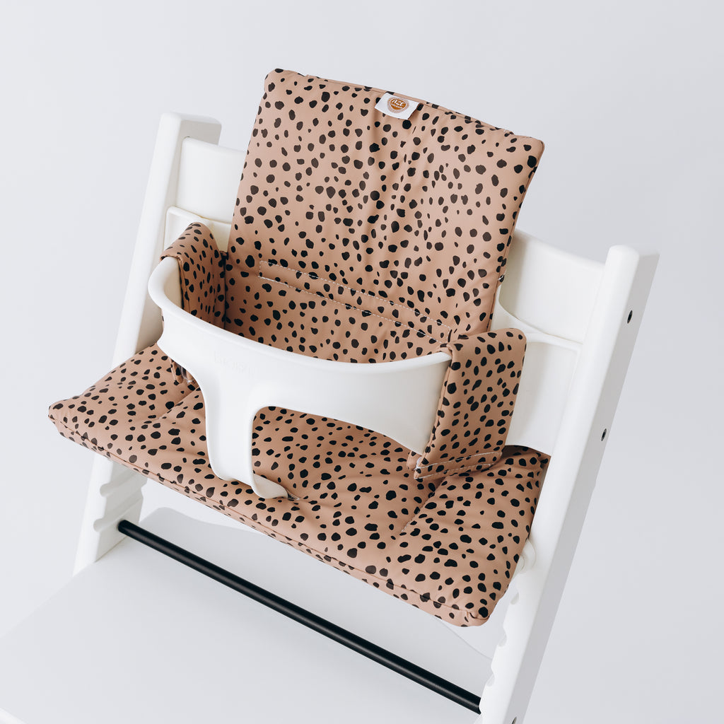 Wipeable Stokke Tripp Trapp Cushion - Dots on Rose