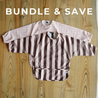 long sleeve bib bundle for baby weaning