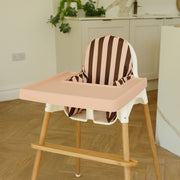 Espresso Peach Stripe IKEA Antilop highchair accessory bundle