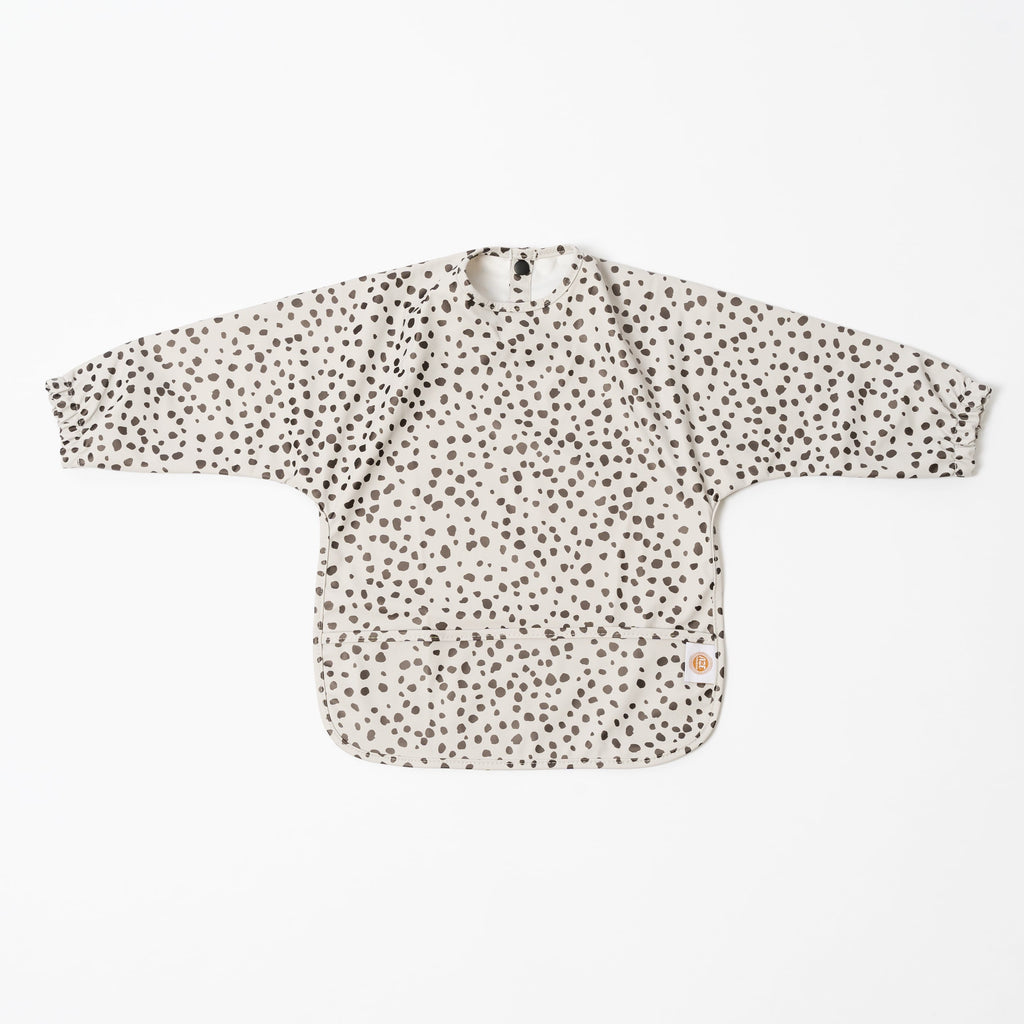 Dots on White - Long Sleeve Bib