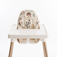 AZEbabydream IKEA Antilop highchair wipe clean cushion Rainbow desert