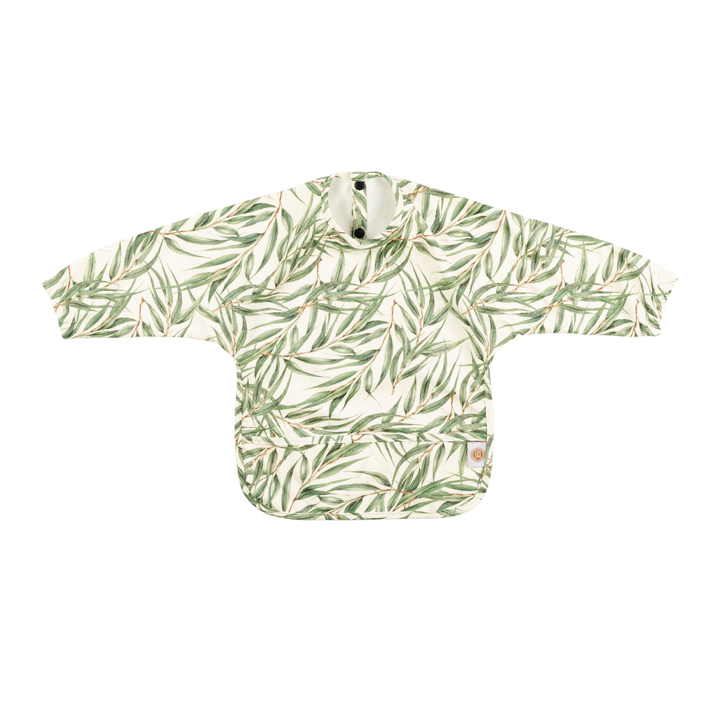 Green pattern shirt bib