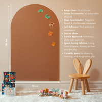 Close up of Grey Dawn chalk magnet wall sticker surface