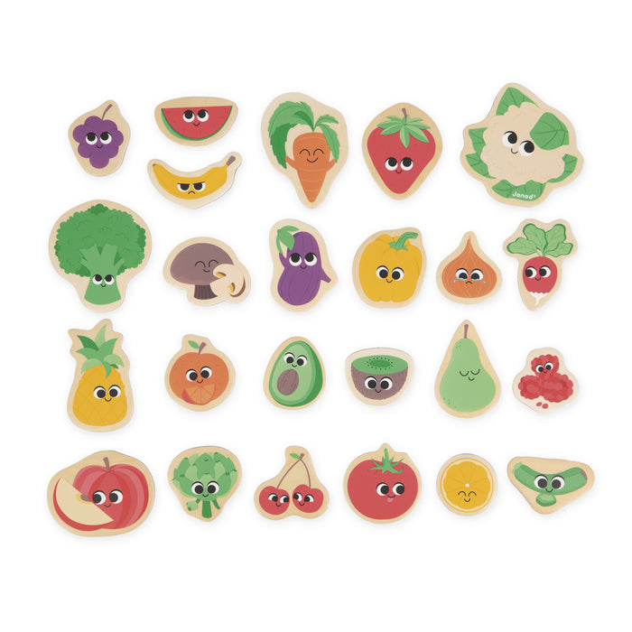 Janod Vegetable Magnets set 24 pcs
