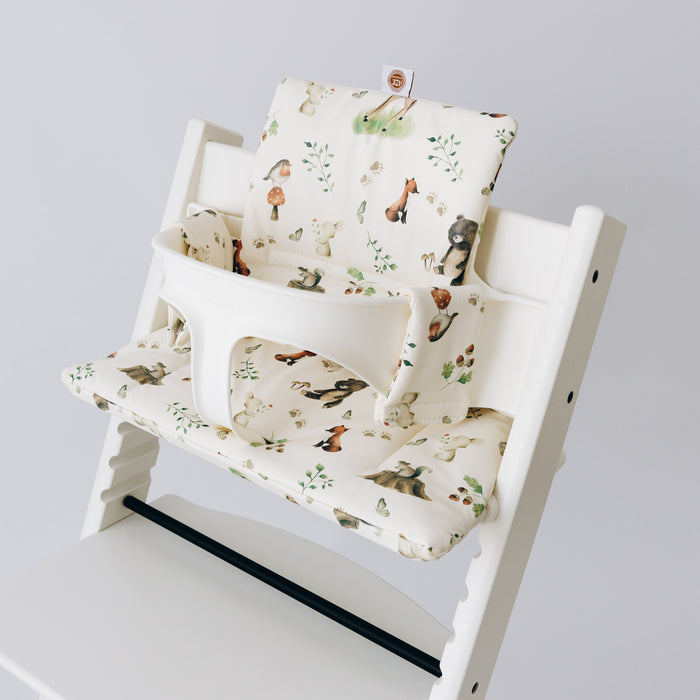 Wipeable stokke cushion - woodland