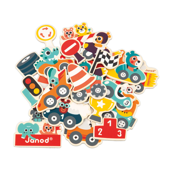Janod Cars Magnets set 24 pcs