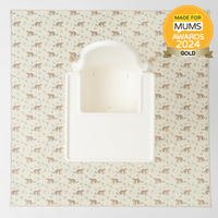 Wipe clean splash mat, messy mat in leopards print by azebABYDREAm