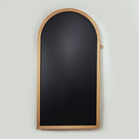 Black Magnetic chalkboard in arch shape wooden frame from ash wood by azebABYDREAm 