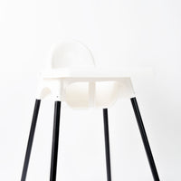 Black Oak Leg Wraps for IKEA Antilop Highchair
